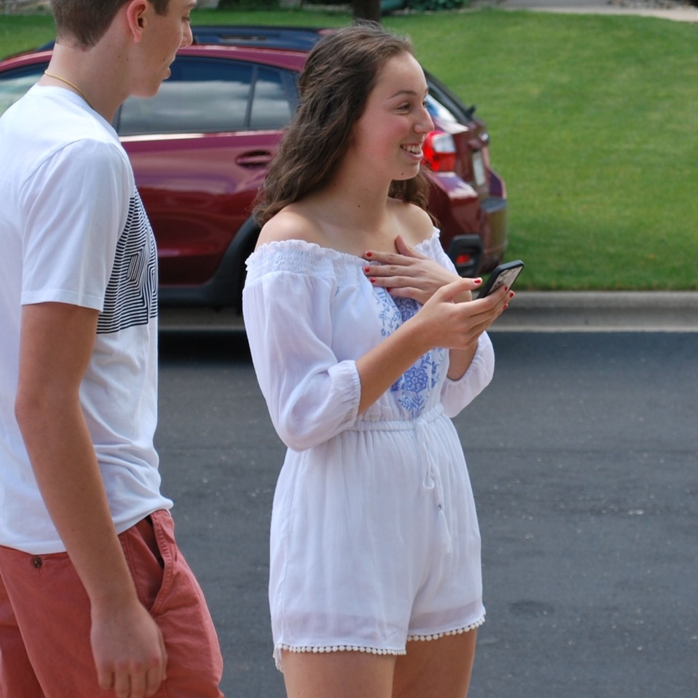 White Strapless Romper